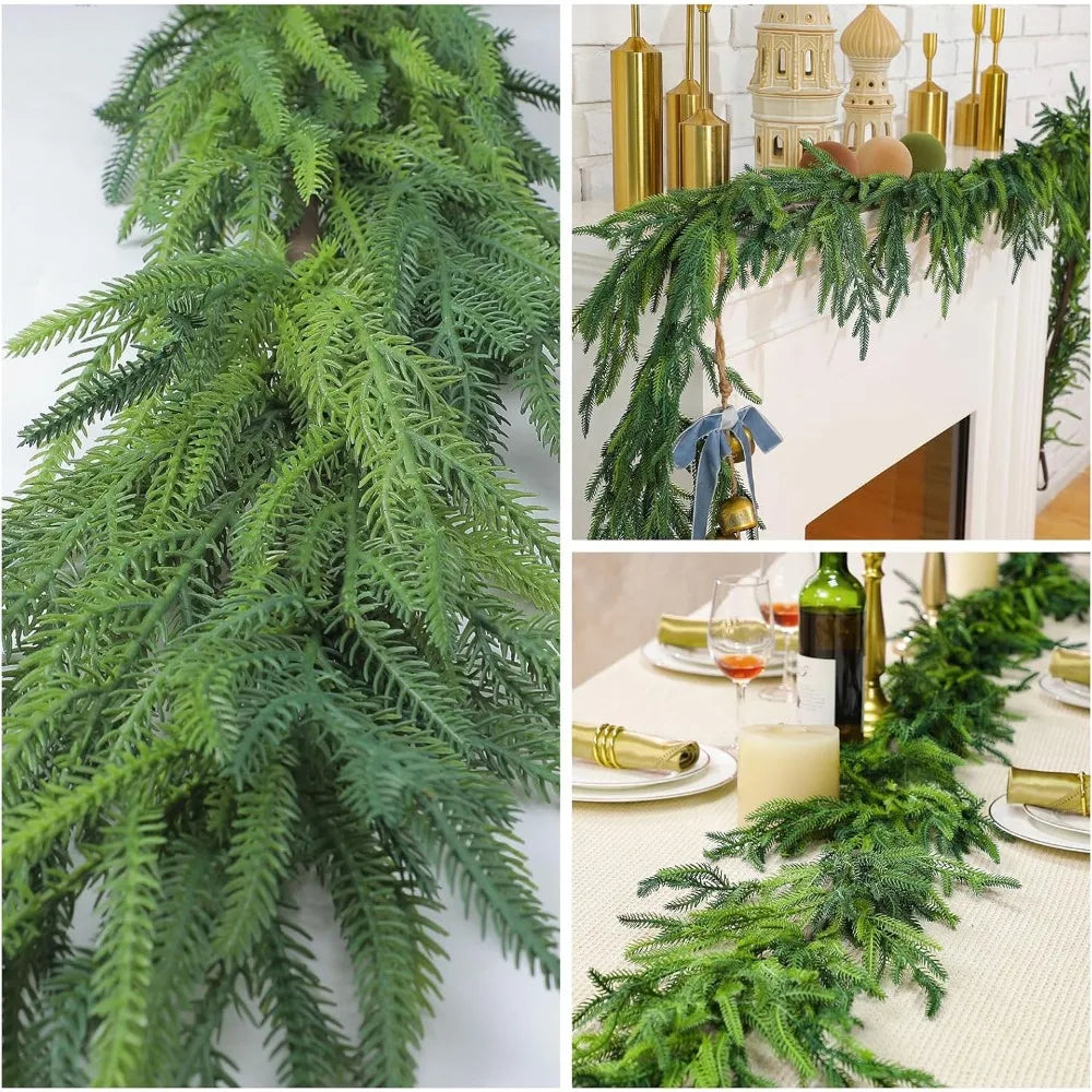 Christmas Norfolk Pine Garland Cedar