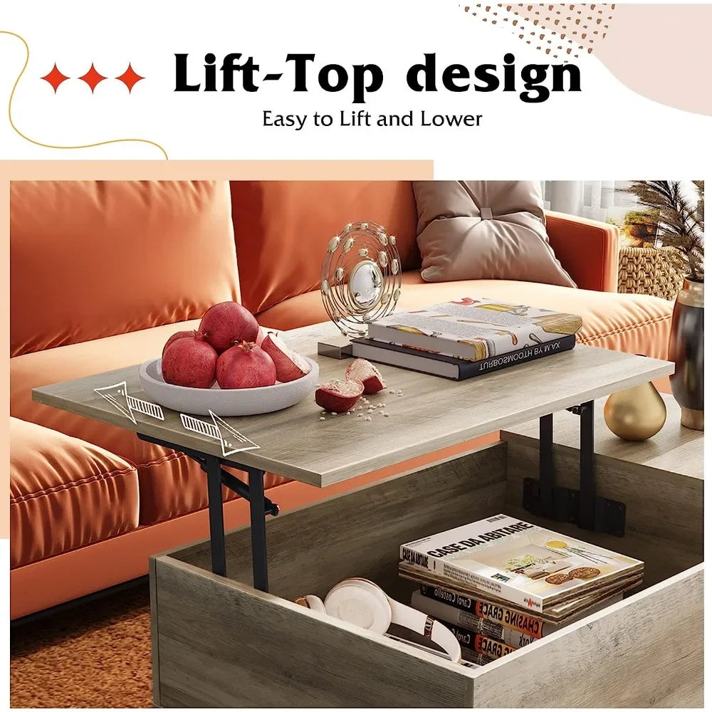 Wood Lift Top Coffee Table - DJ Home Goods