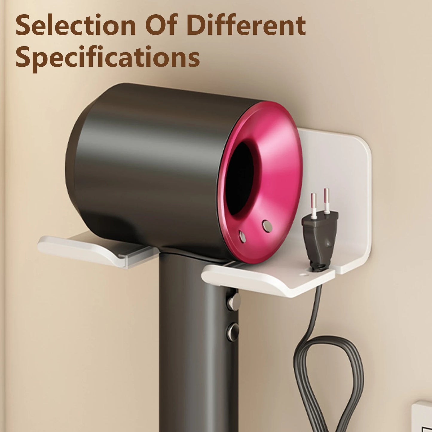 Hair Dryer Wall Holder And Organizer