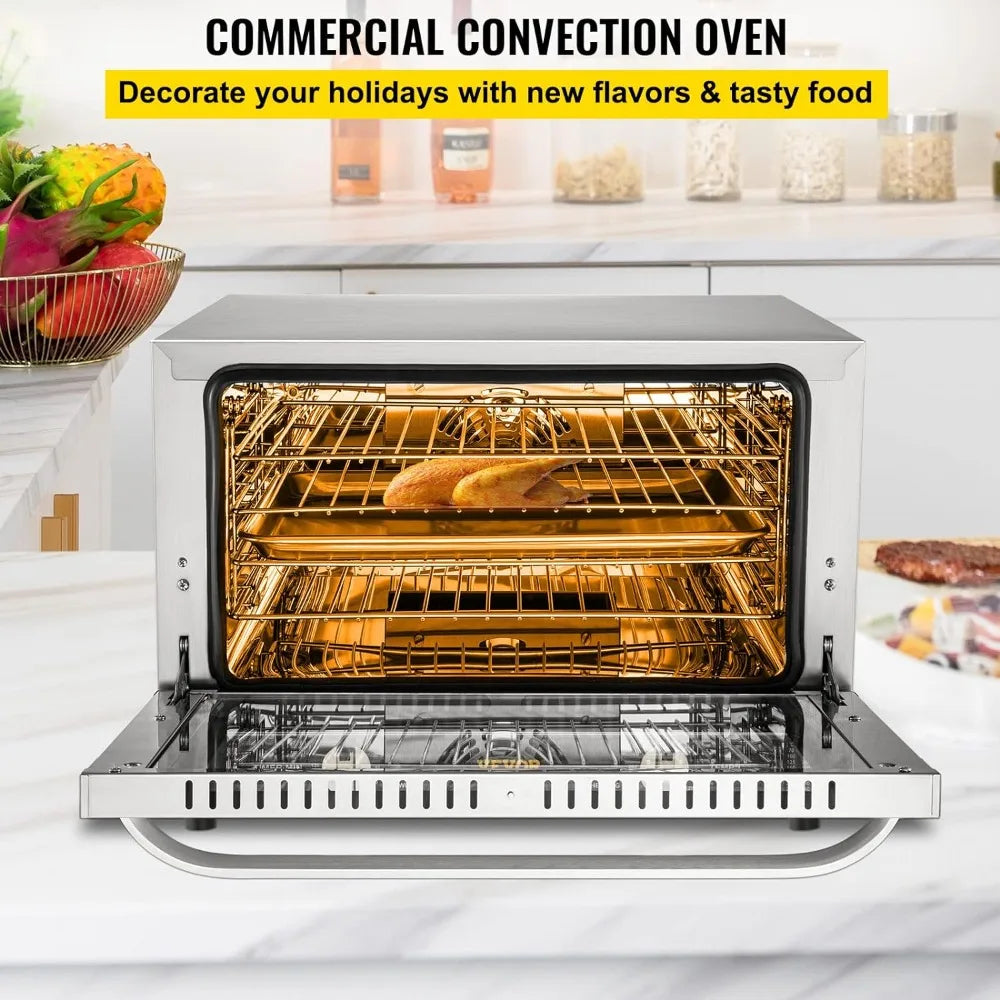 Countertop 4-Tier Toaster With Front Glass Door