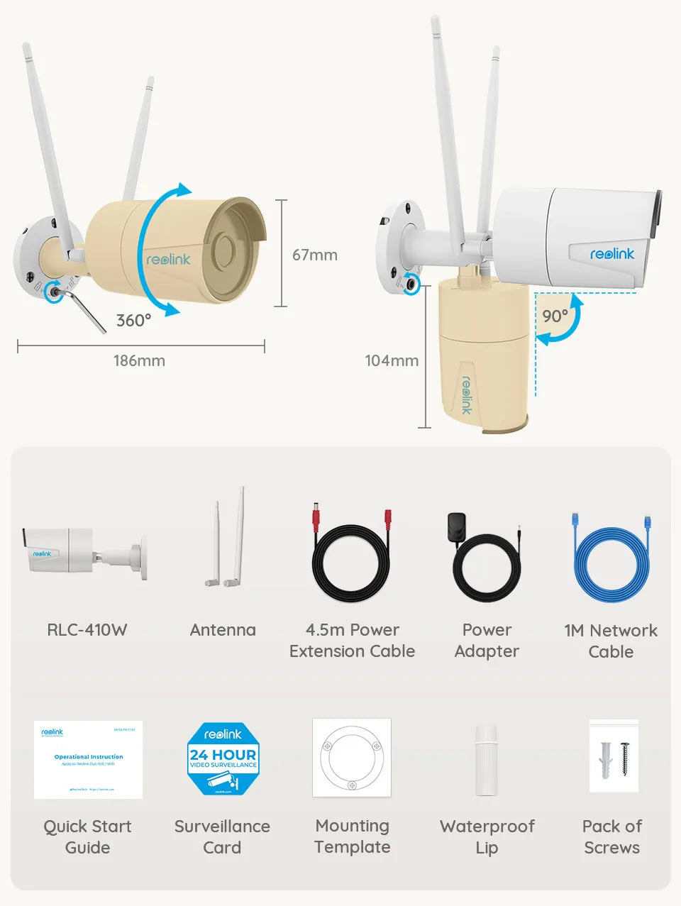 Wifi AI Motion Detection 5MP PTZ Surveillance