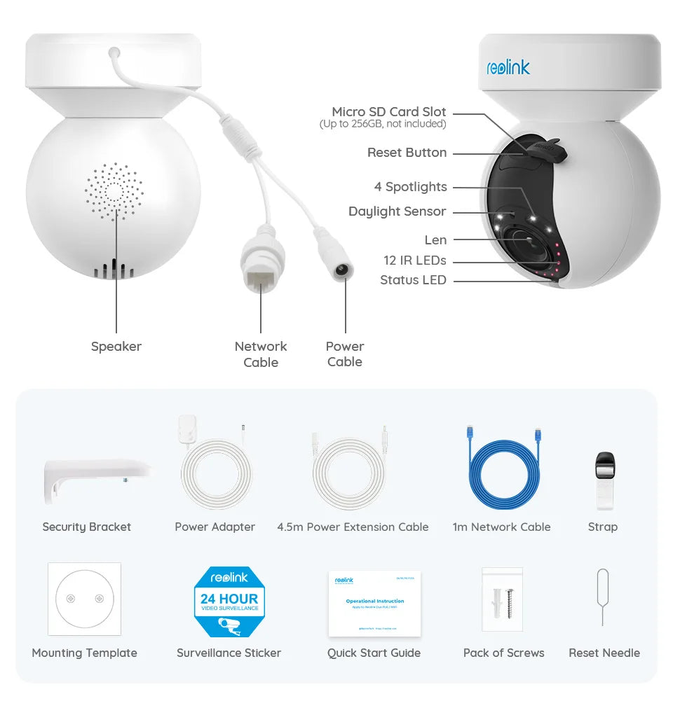 Wifi AI Motion Detection 5MP PTZ Surveillance