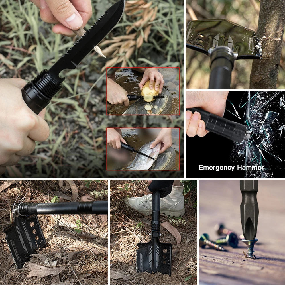 Outdoor Survival Camping Military Defense Security Tools Kit