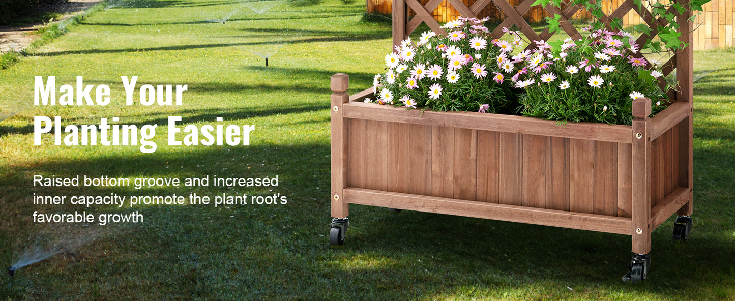 Outdoor Raised Flower Garden Bed - DJ Home Goods